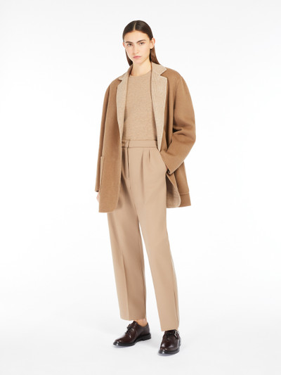 Max Mara MIRKO Oversized reversible jacket in wool and cashmere outlook