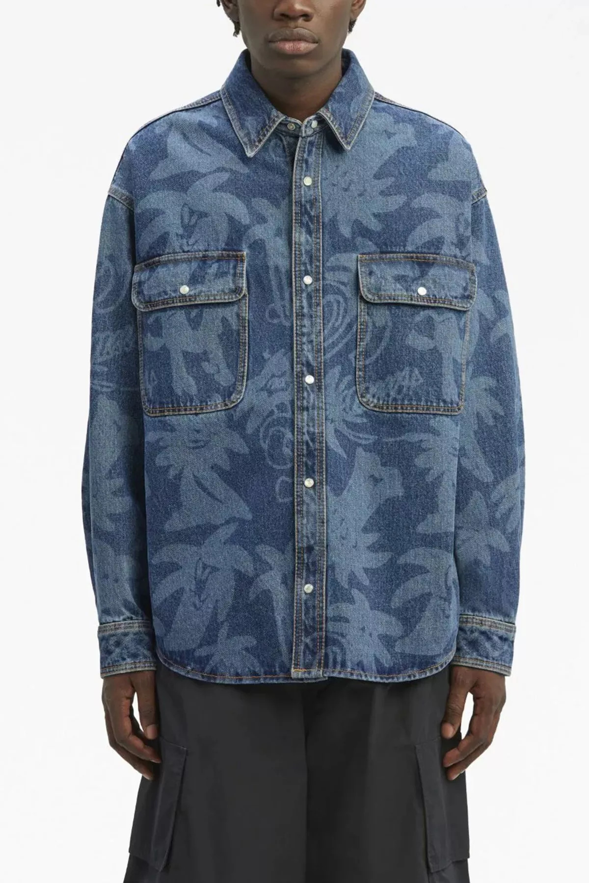 'Palmity Allover Laser' jacket - 2