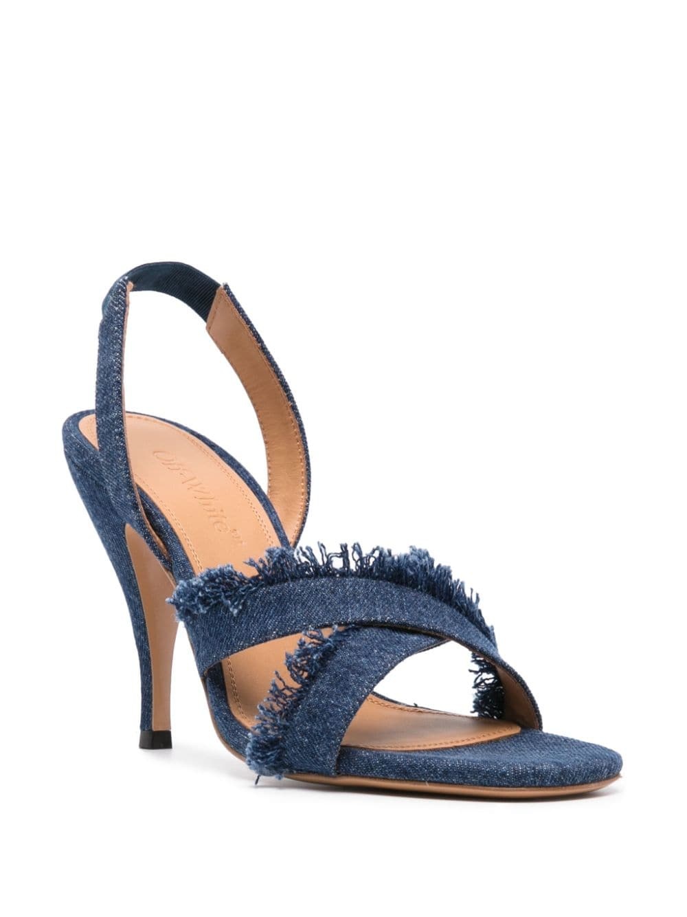 110mm denim sandals - 2