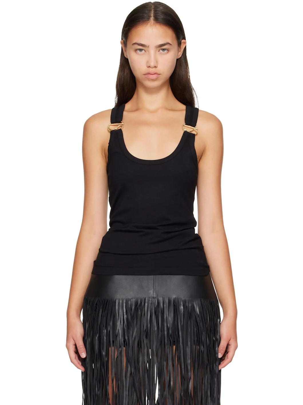 Black C-Logo Tank Top - 1