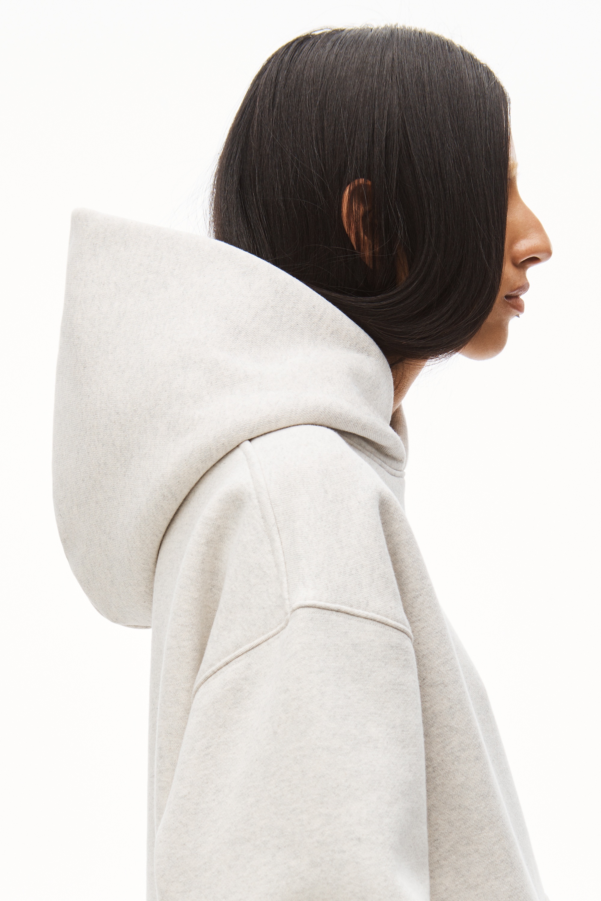 HOODIE IN DENSE FLEECE - 5