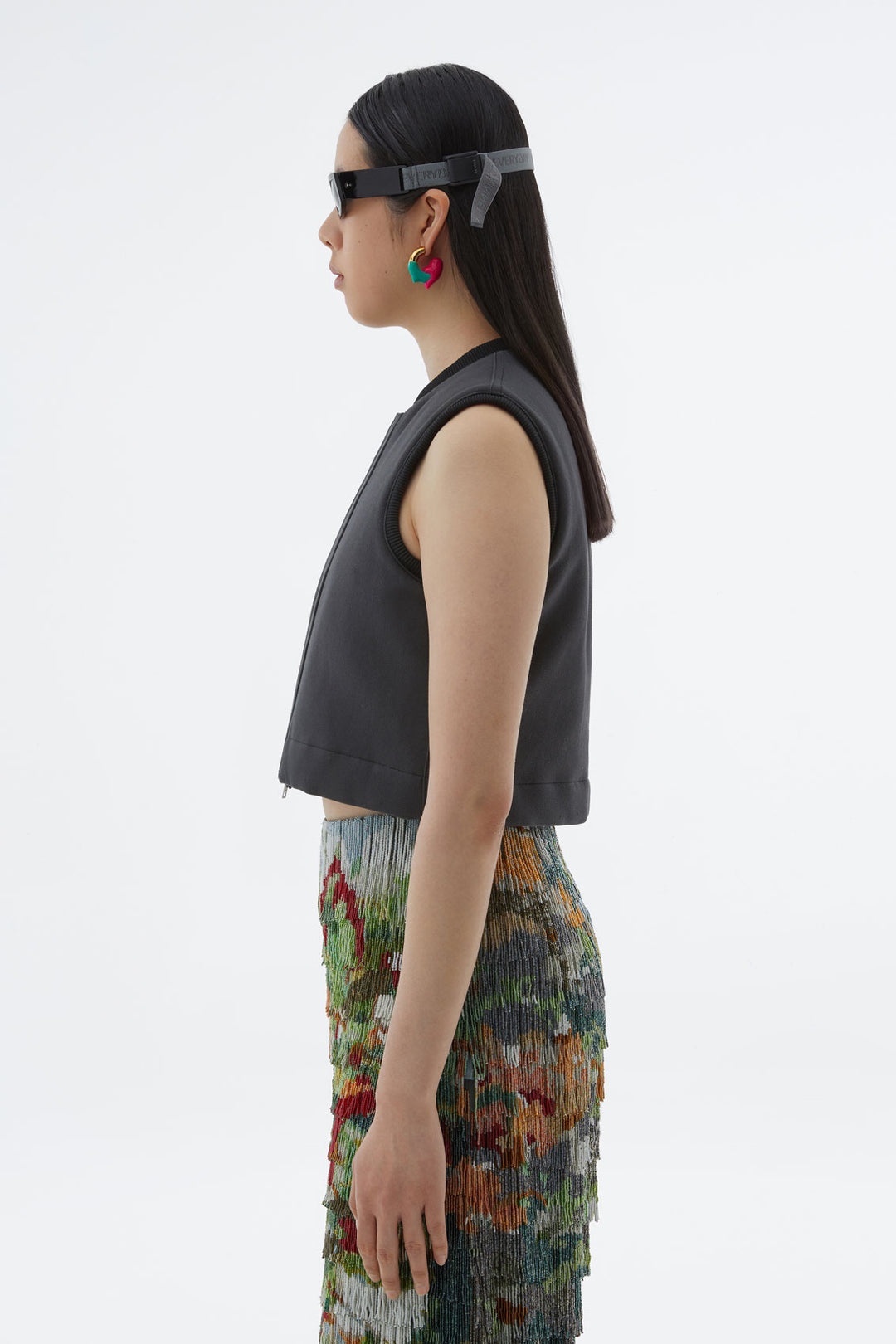 BELLIDENTRO CROPPED DENIM VEST - 3