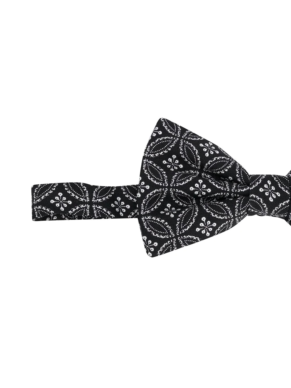 geometric print silk bow tie - 2