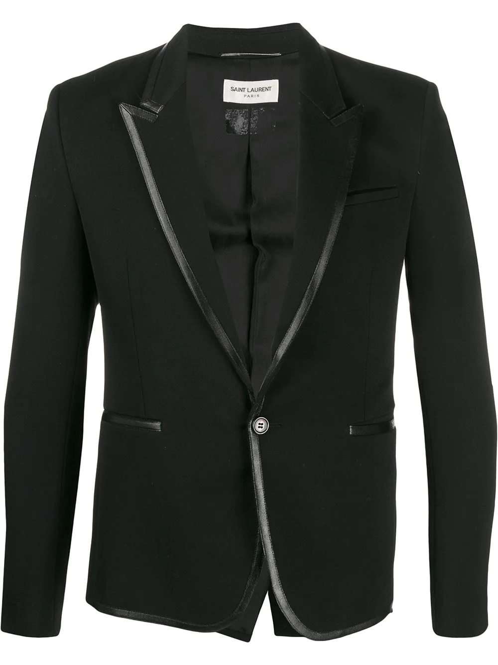 contrast trim blazer - 1