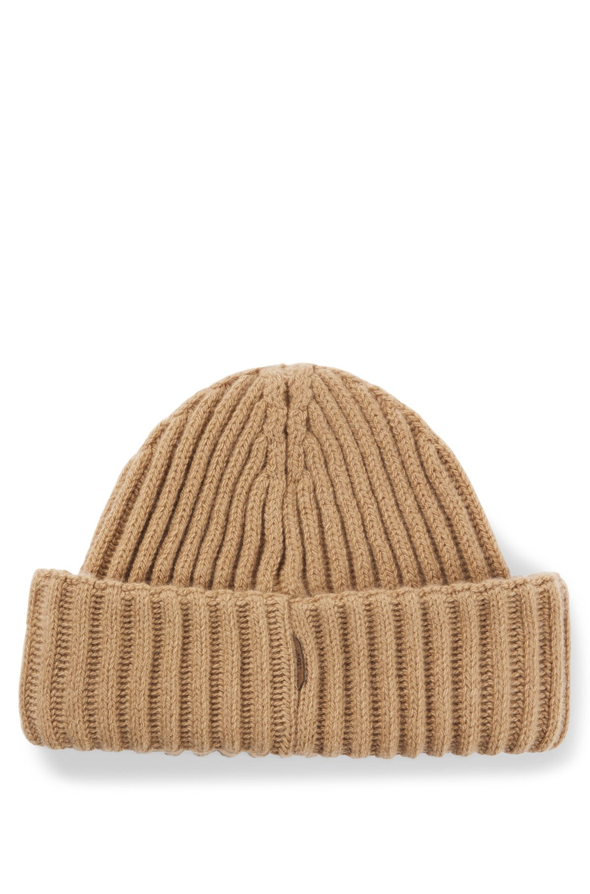 FISHERMAN BEANIE HAT IN VIRGIN WOOL AND CASHMERE - 2