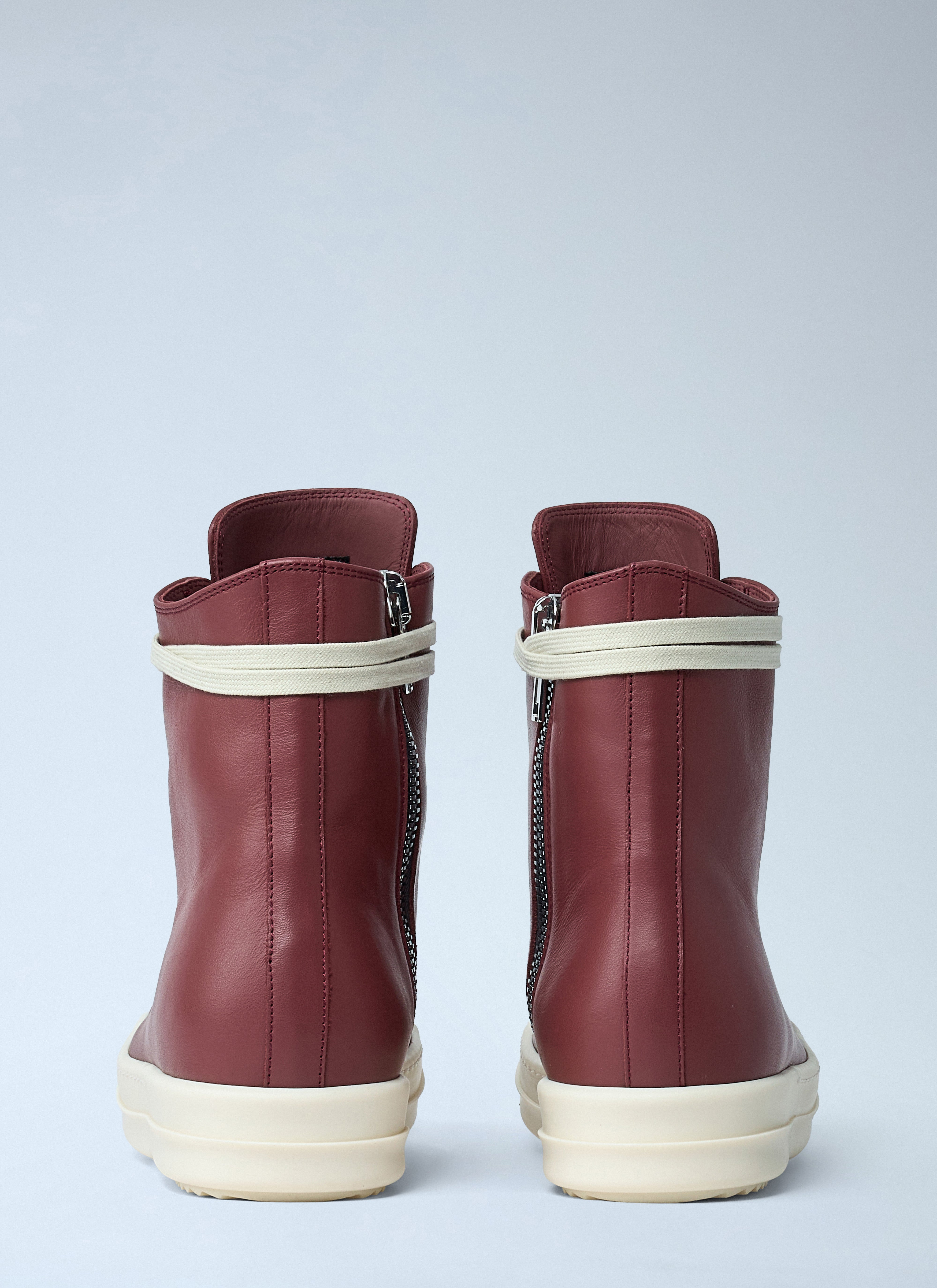 Rick Owens Women Leather High-Top Sneakers - 5