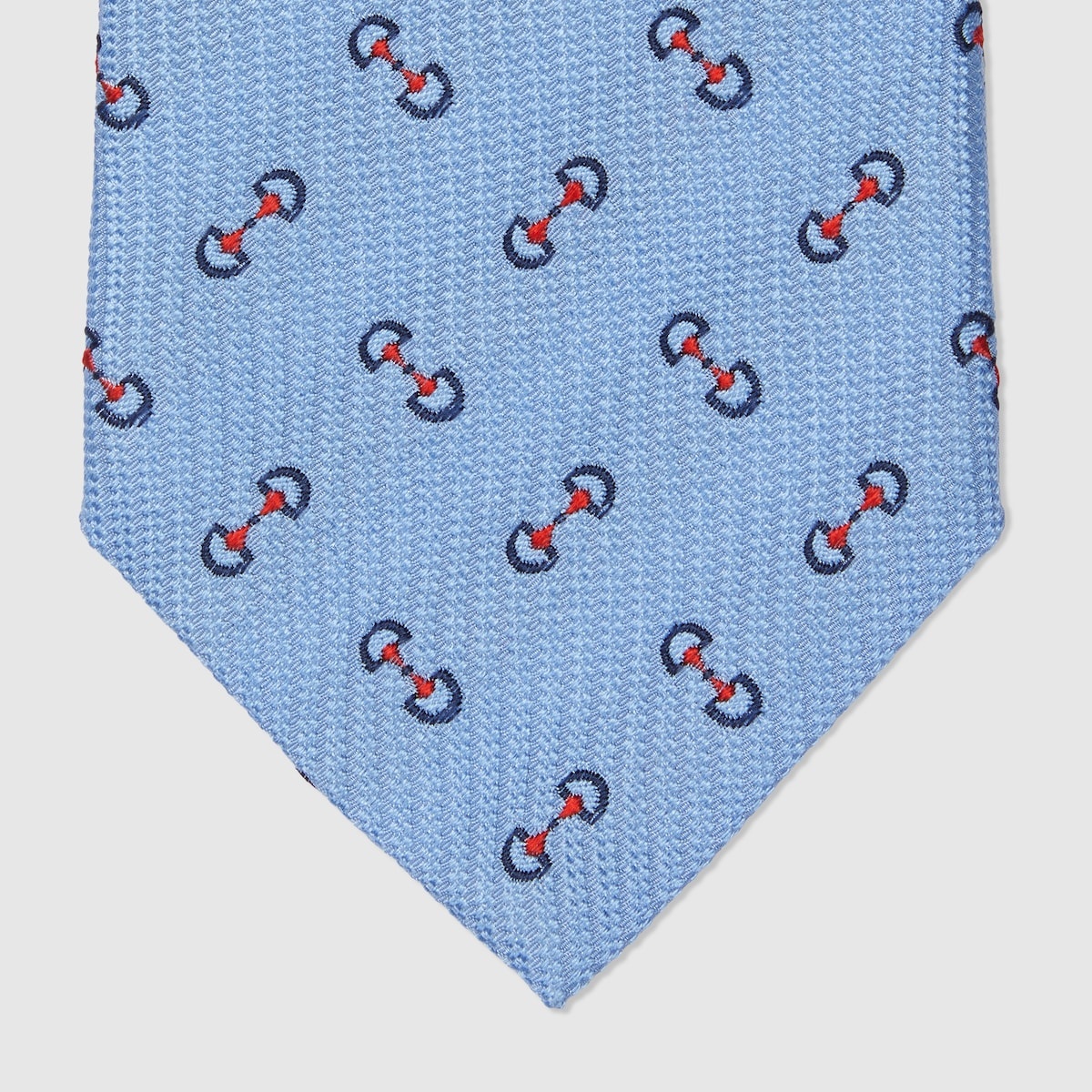 Horsebit silk jacquard tie - 4