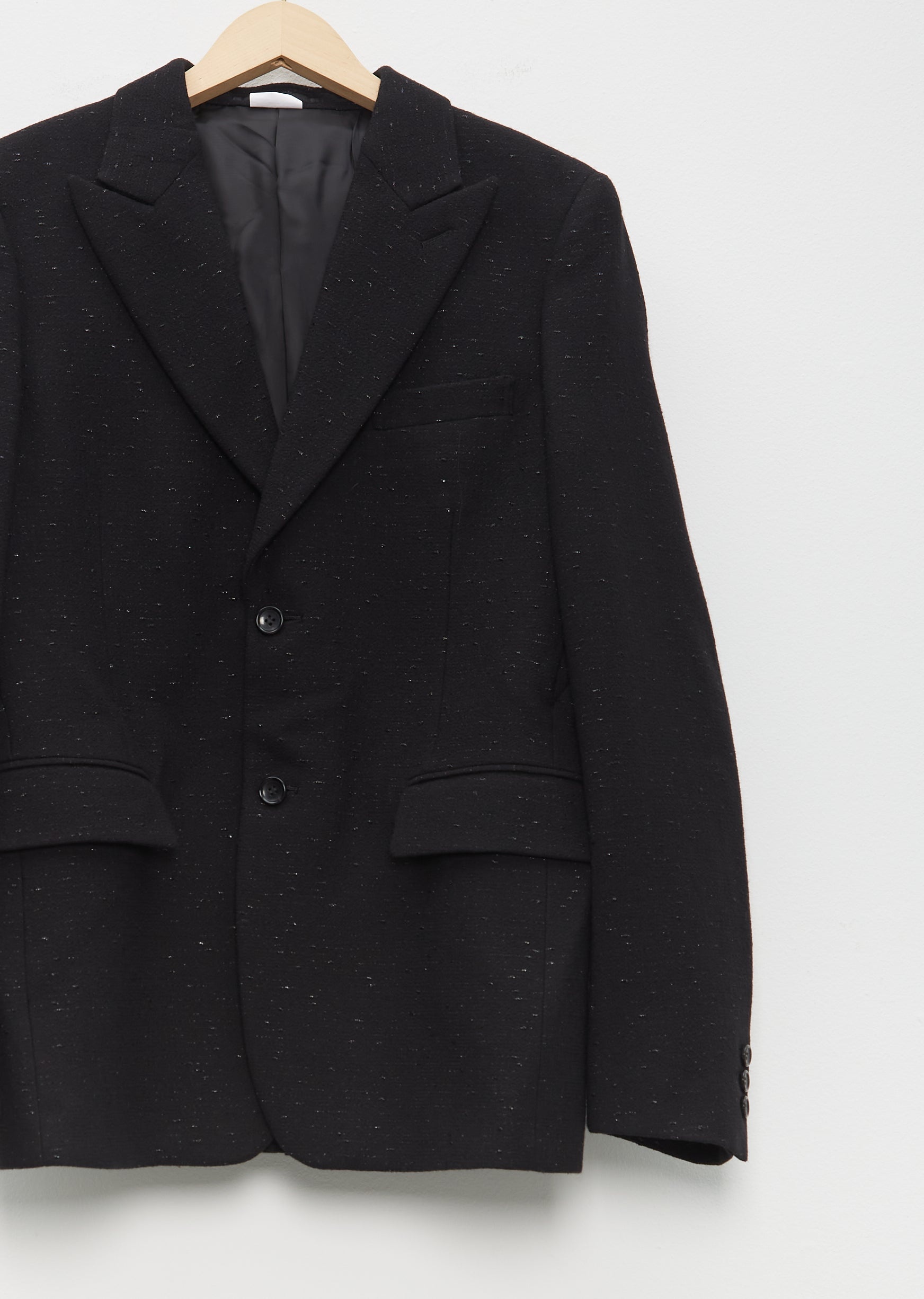 Wool Gabardine Crescent Yoke Blazer - 2