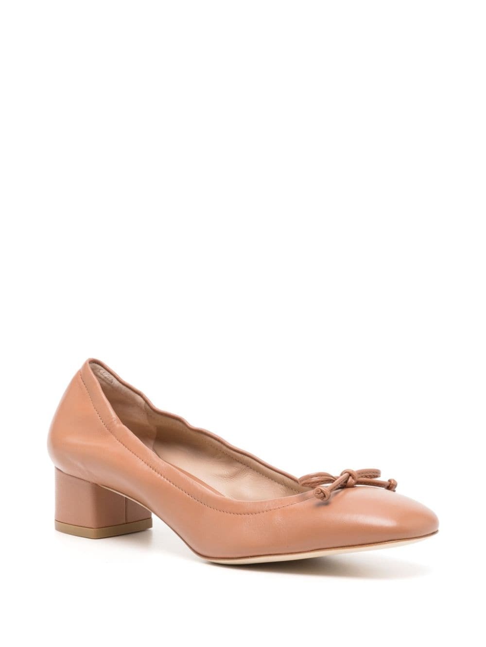 40mm leather ballerina pumps - 2