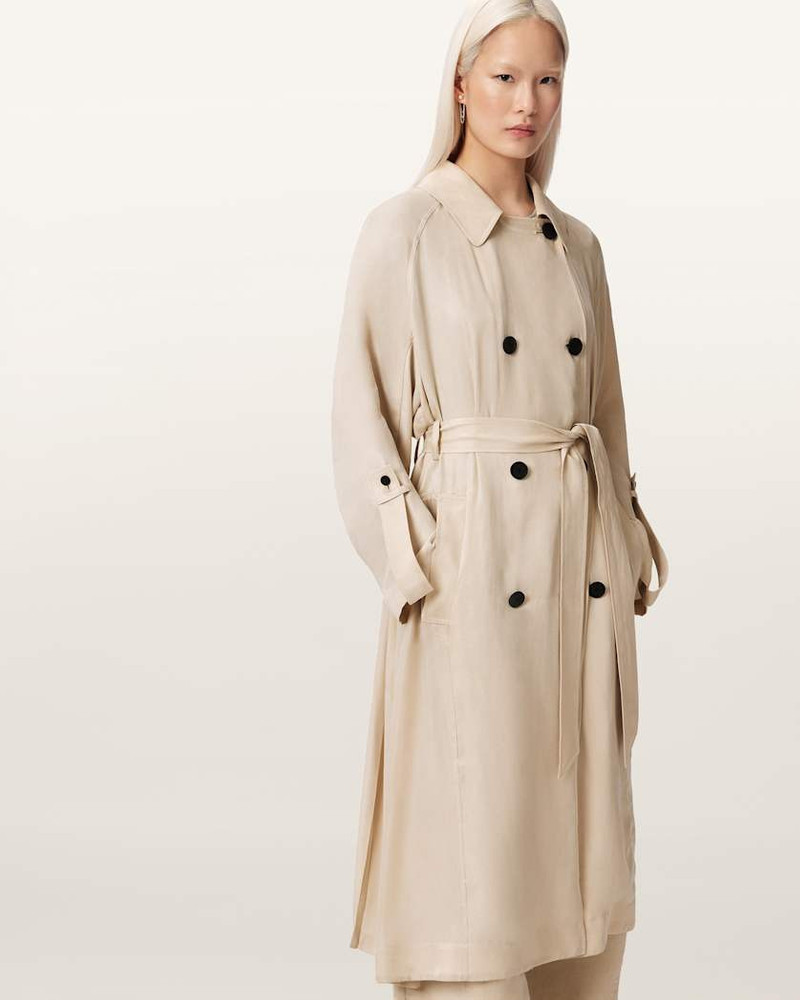 ALLSAINTS LIZIE DOUBLE BREASTED TRENCH COAT outlook