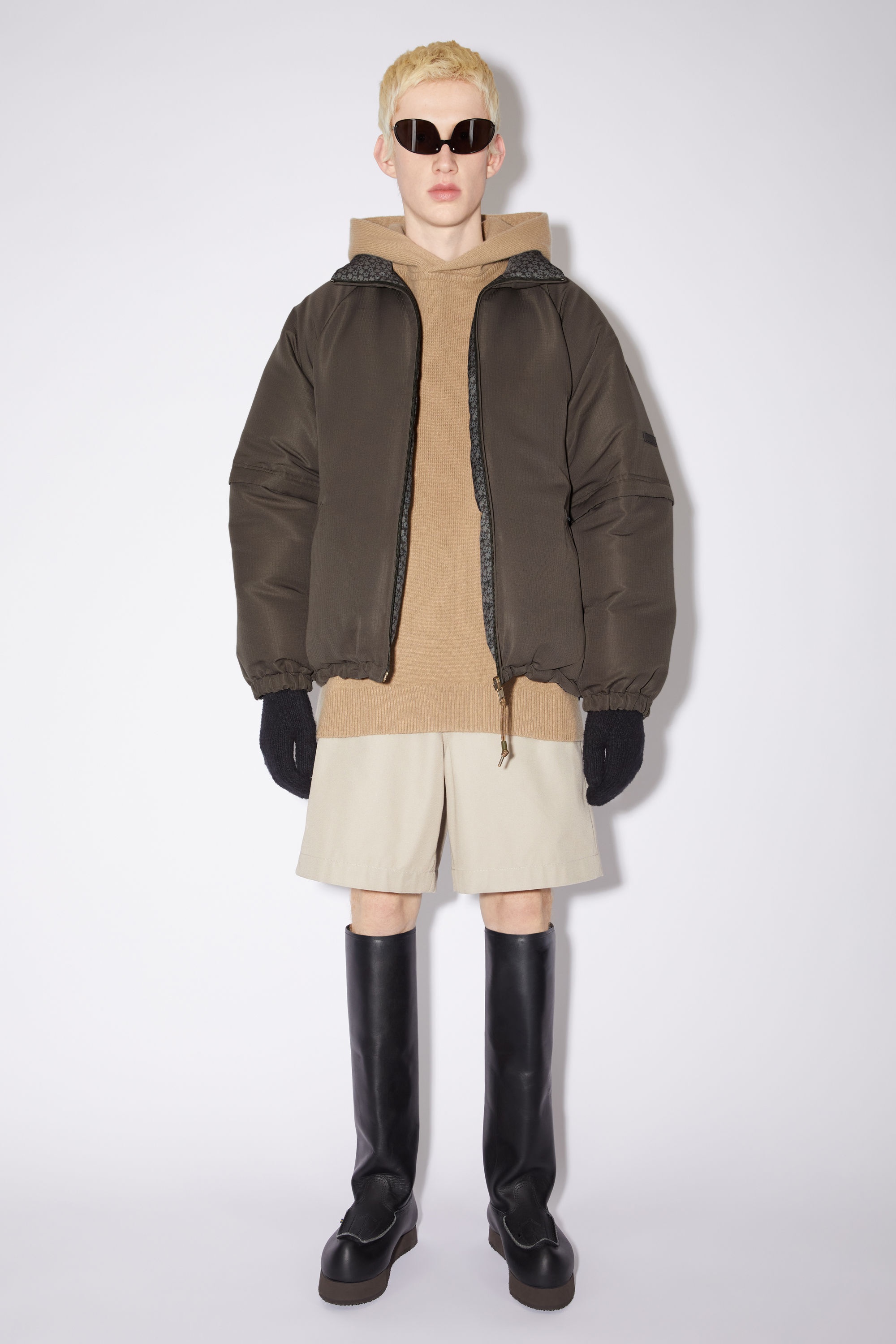 Reversible down jacket - Chestnut brown - 2