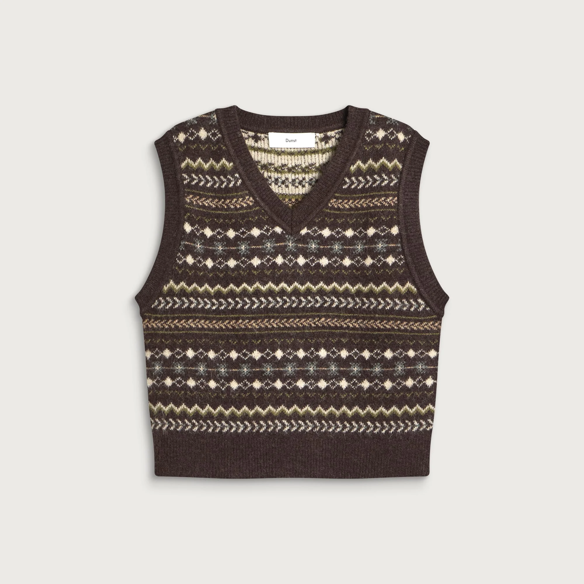 Dunst Crafted V-Neck Knit Vest - 1