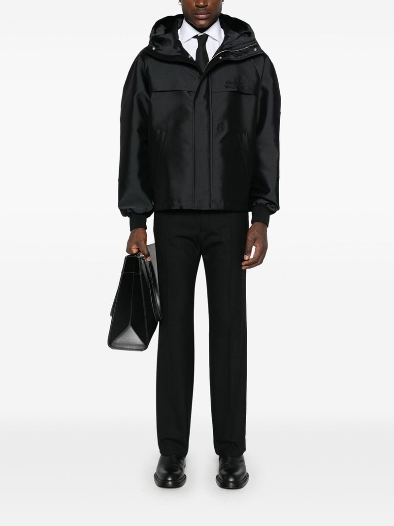 Alexander McQueen embroidered-logo jacket outlook