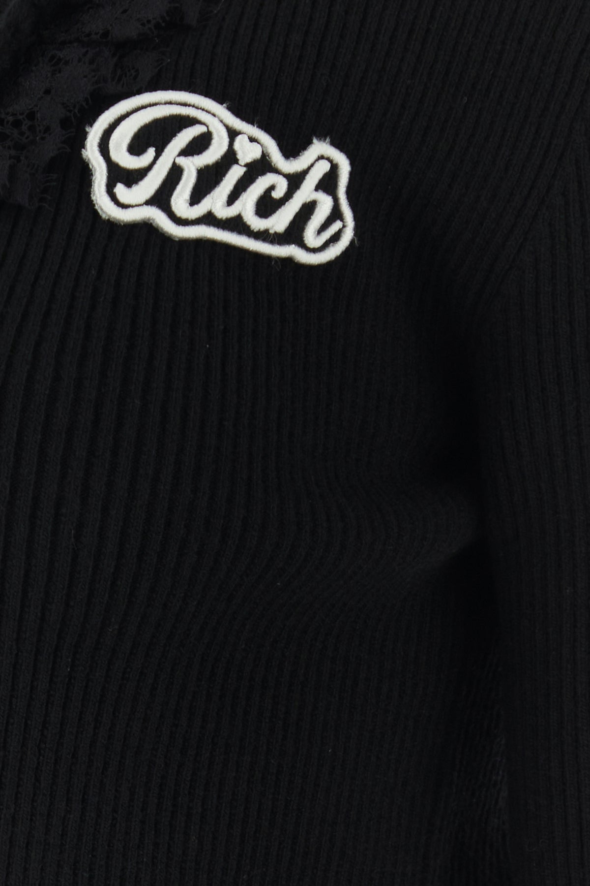 Black wool blend cardigan - 3