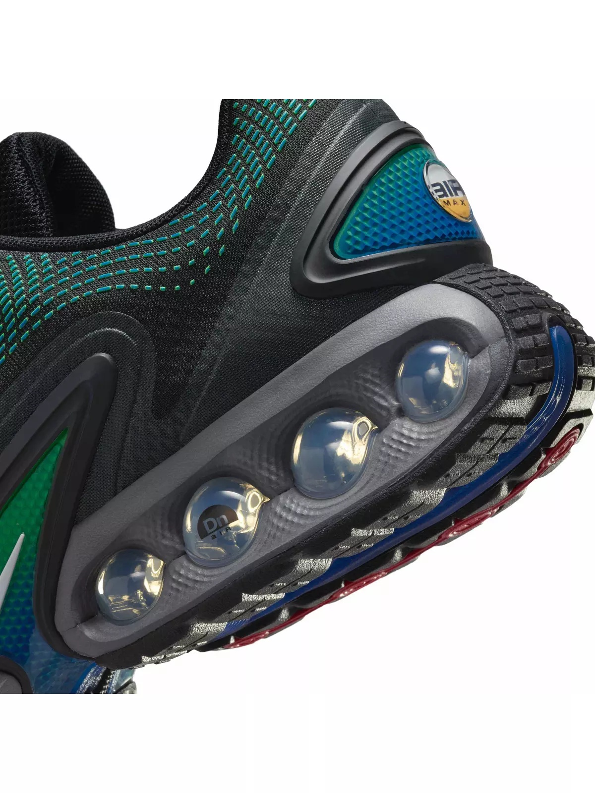 Air Max Dn "Black/Hyper Cobalt/Rage Green/White" Men's Shoe - 8