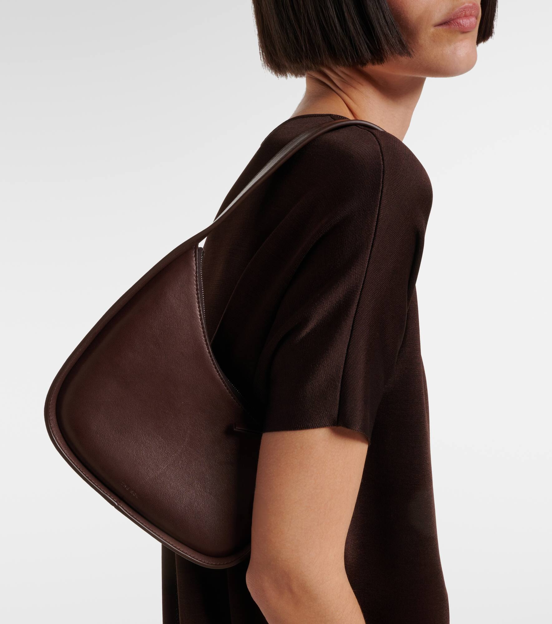 Half Moon leather shoulder bag - 2
