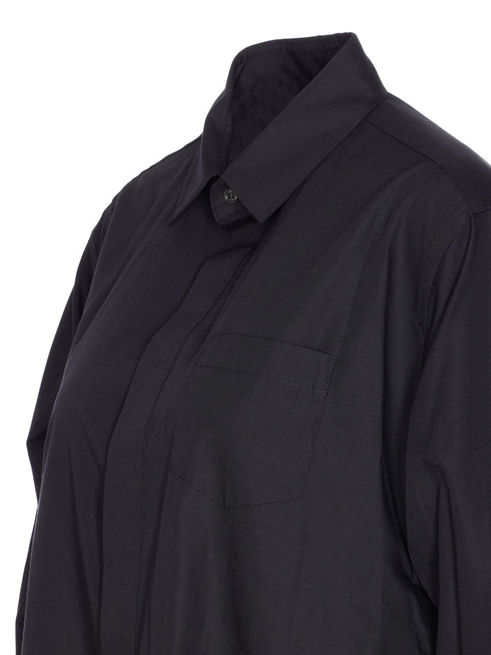 button-down mini shirt dress - 3