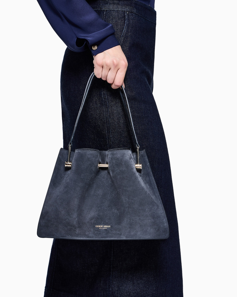 SMALL SUEDE SHOPPER BAG 6