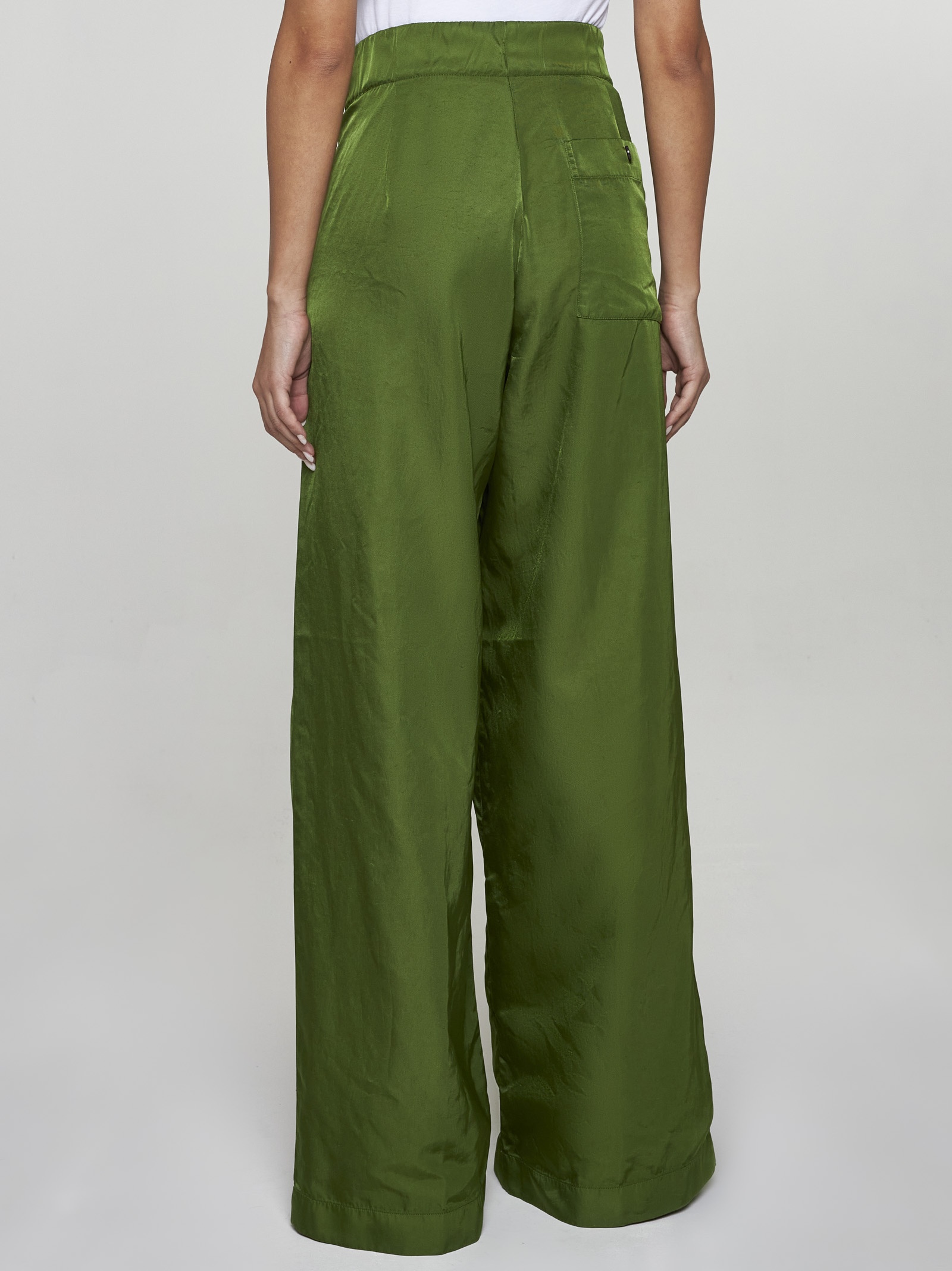 Nylon palazzo trousers - 4