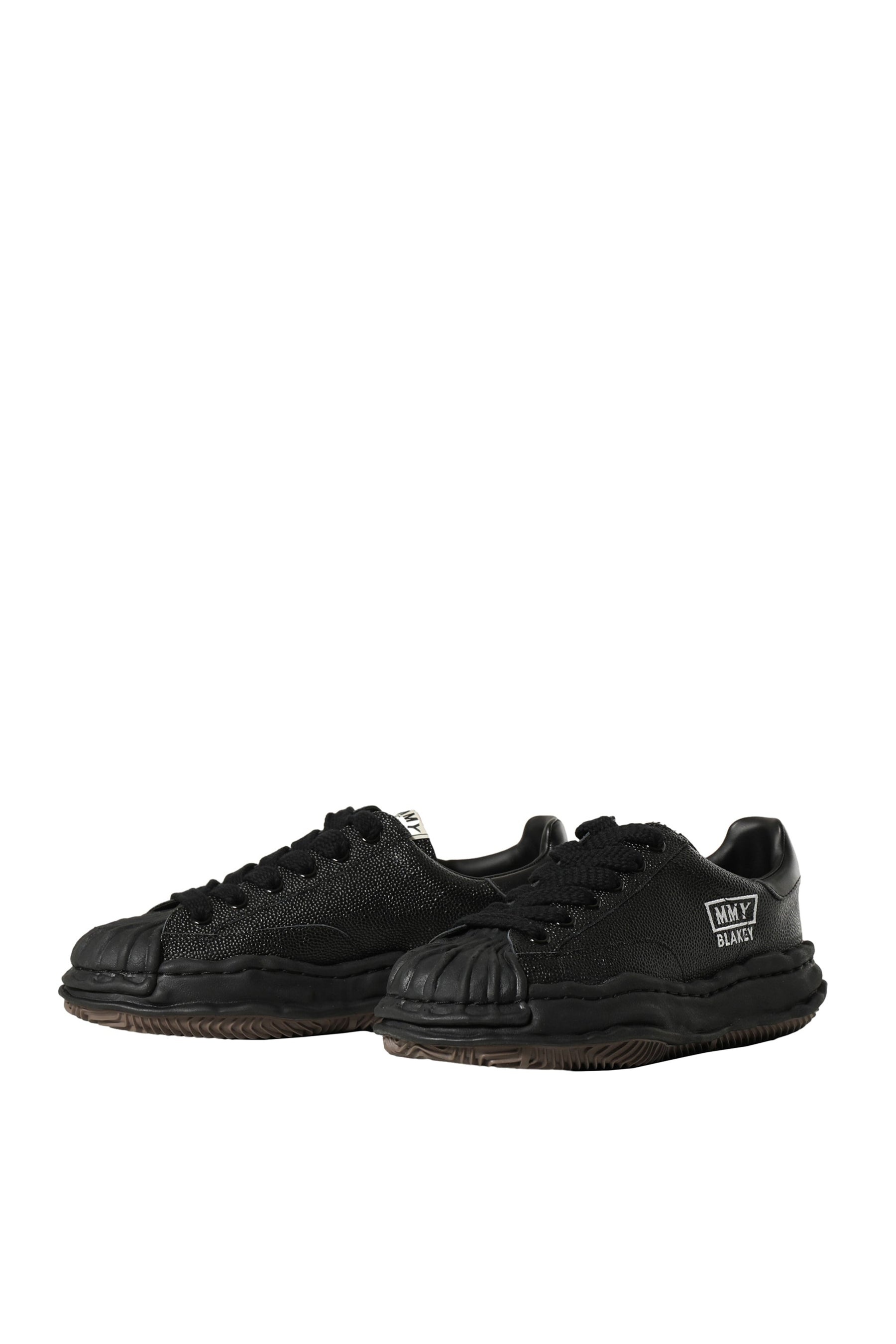 BLKY LOW BSKT LEATHER / BLK/BLK - 6