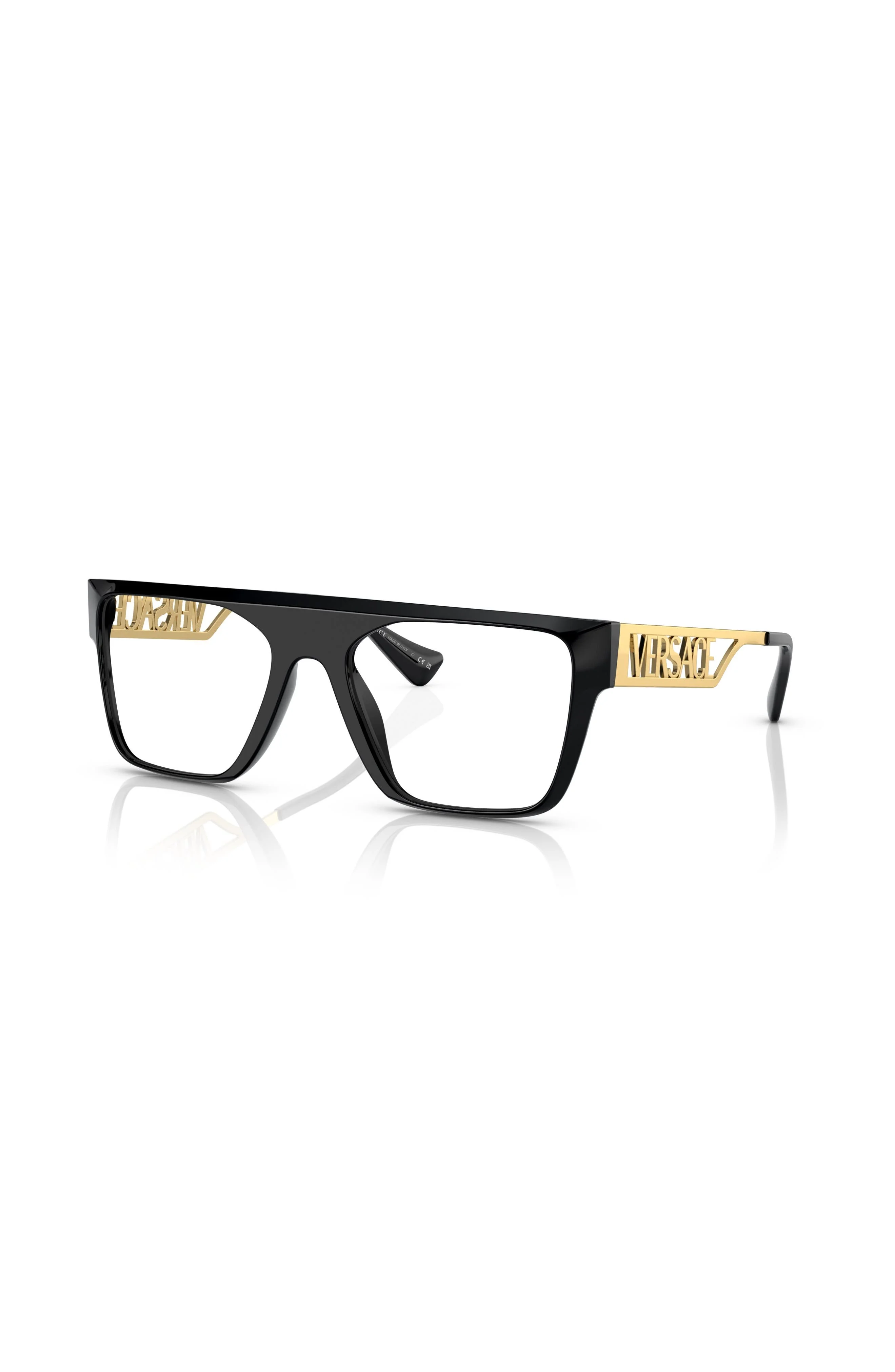 Versace 55mm Rectangle optical glasses in Black at Nordstrom - 1