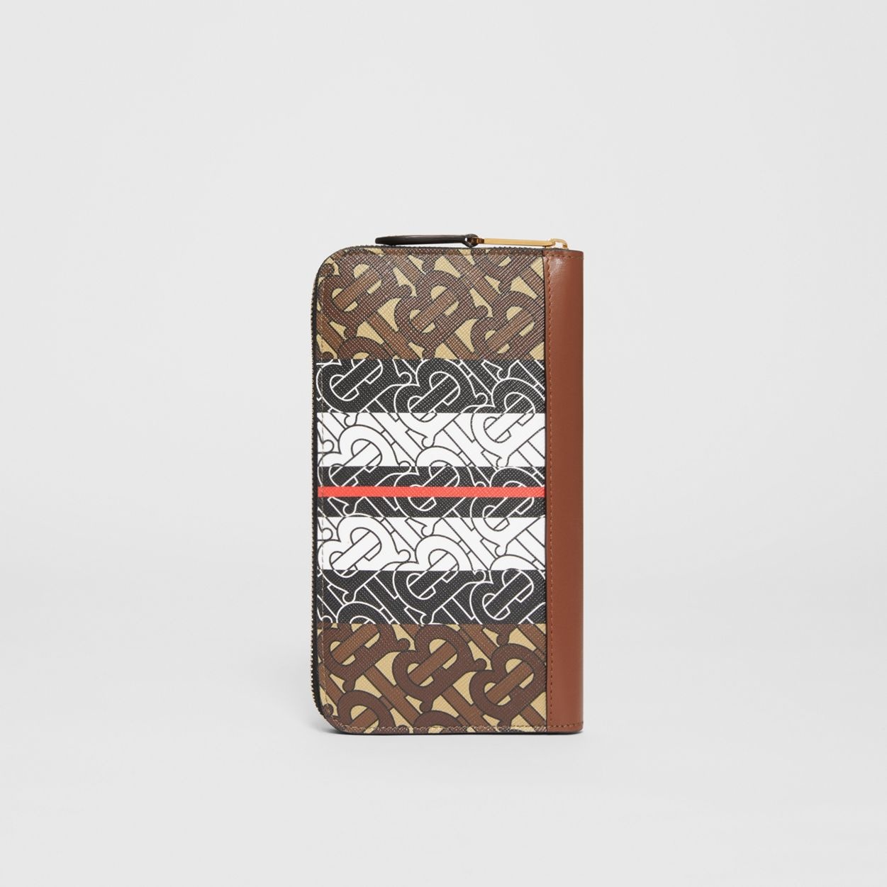 Monogram Stripe E-canvas and Leather Ziparound Wallet - 5