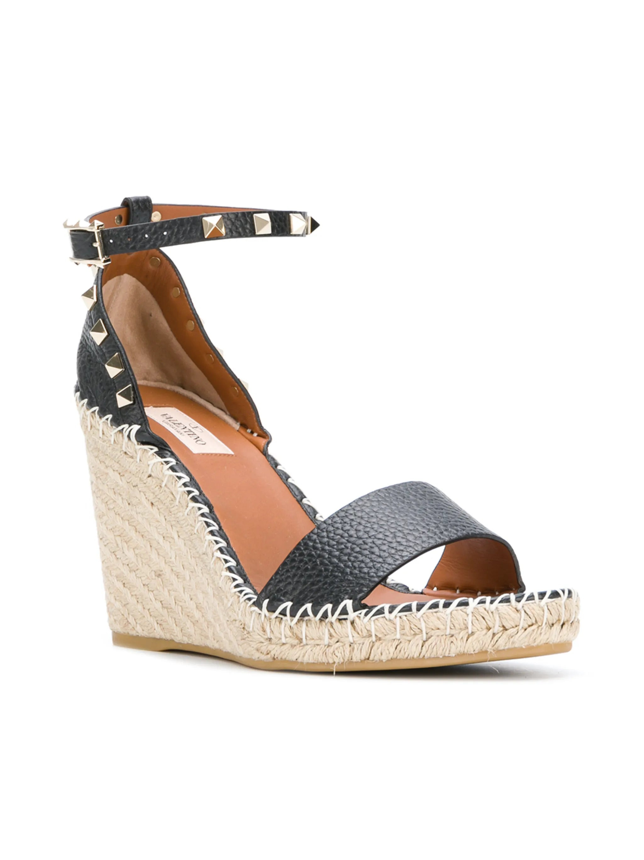 105mm Double Rockstud wedge sandals - 3
