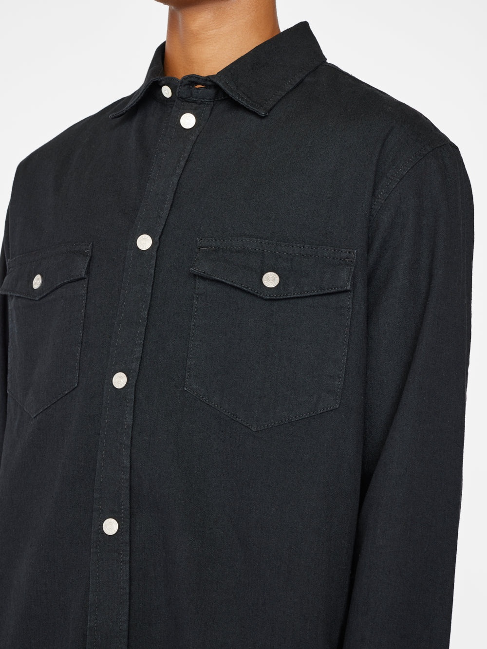 Denim Shirt in Noir - 3