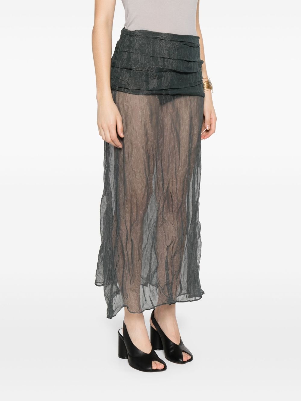draped skirt - 3