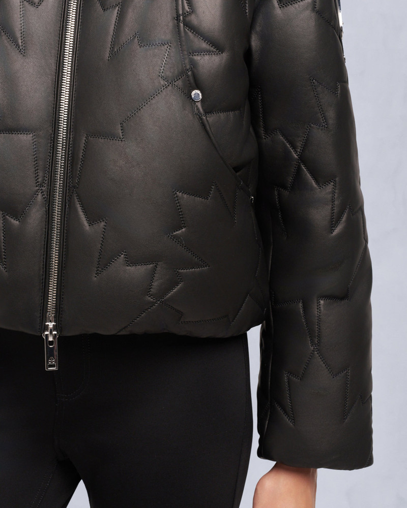 MAPLETON LEATHER DOWN PUFFER JACKET 7