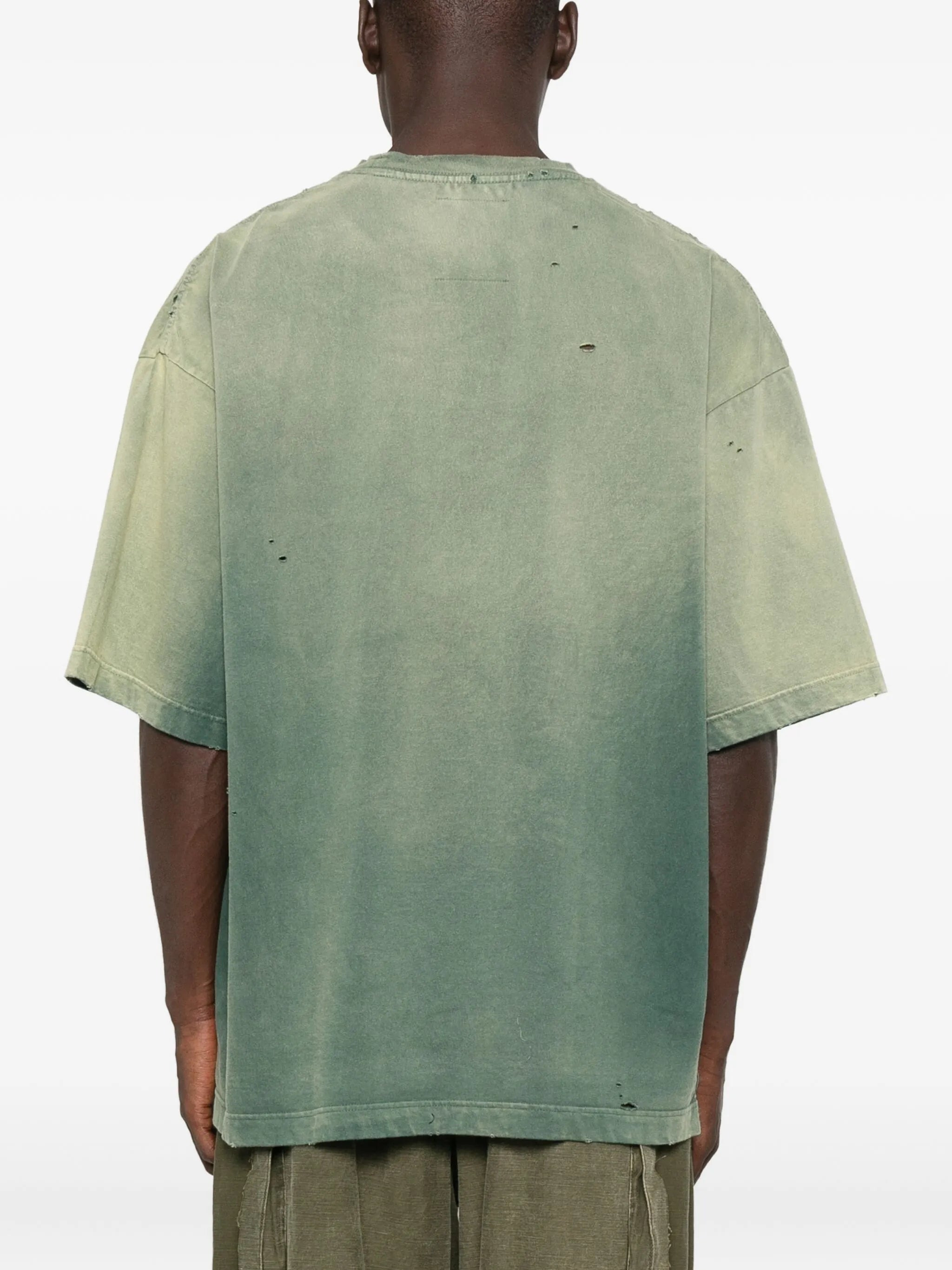 Maison Mihara Yasuhiro Faded-effect Cotton T-shirt - 3