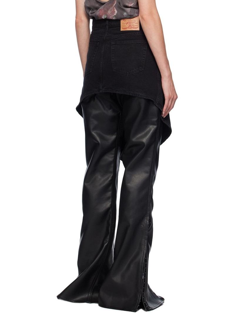 Black Cutout Denim Miniskirt 3