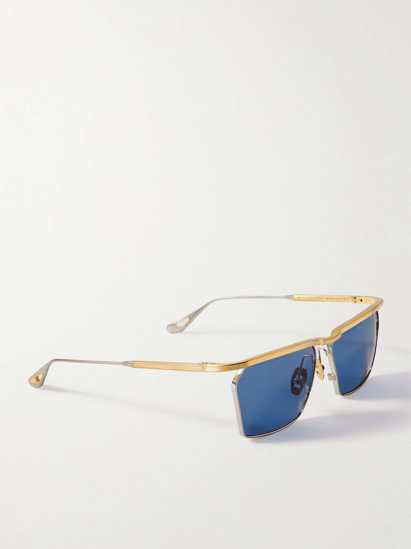 JACQUES MARIE MAGE Bresson D-Frame Gold- and Silver-Tone Sunglasses outlook