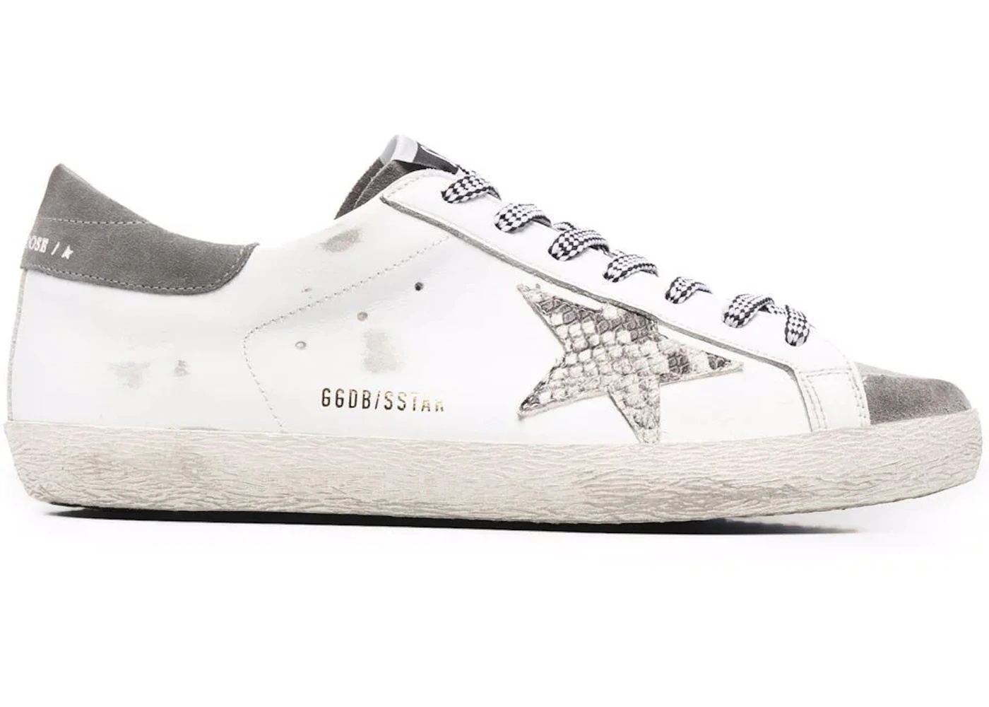 Golden Goose Super-Star White Grey Snakeskin - 1