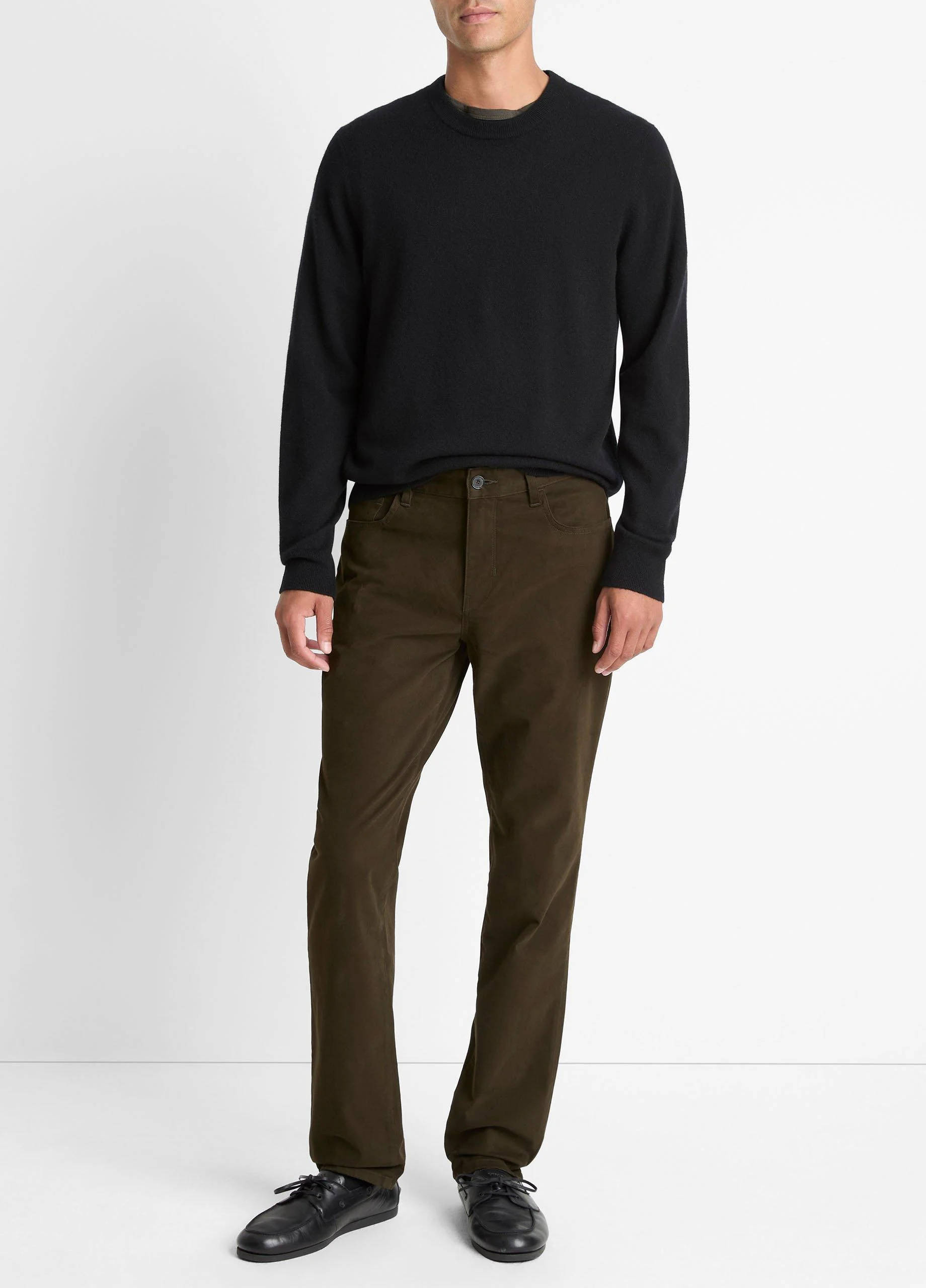 Dylan Slim 5-Pocket Peached Stretch-Cotton Pant - 1