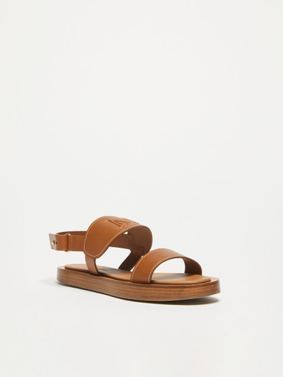 Max Mara Leather sandals outlook