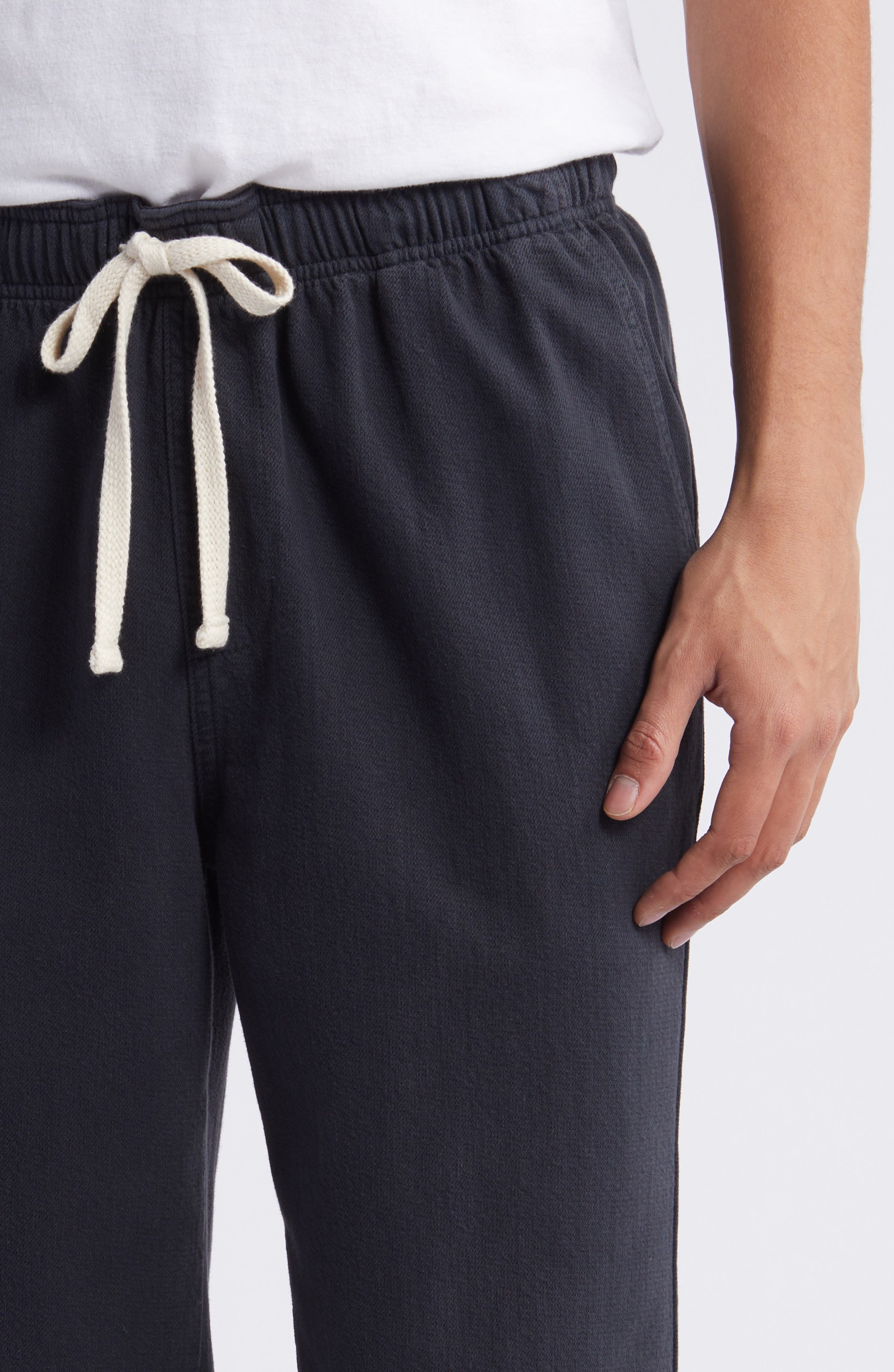 FRAME Cotton Terry Travel Pants in Navy at Nordstrom - 4