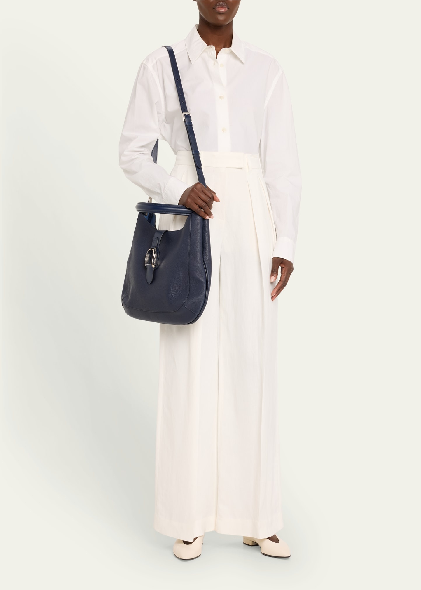 Wellington Leather Hobo Bag - 5