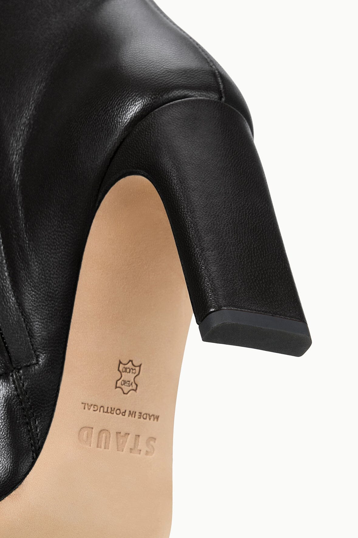 STAUD WALLY ANKLE HIGH HEEL BOOT BLACK - 5
