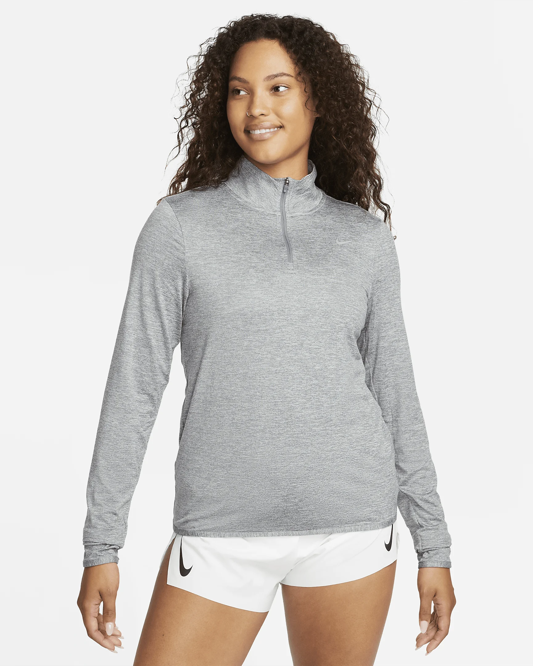 Nike Swift Element Women's UV Protection 1/4-Zip Running Top - 1