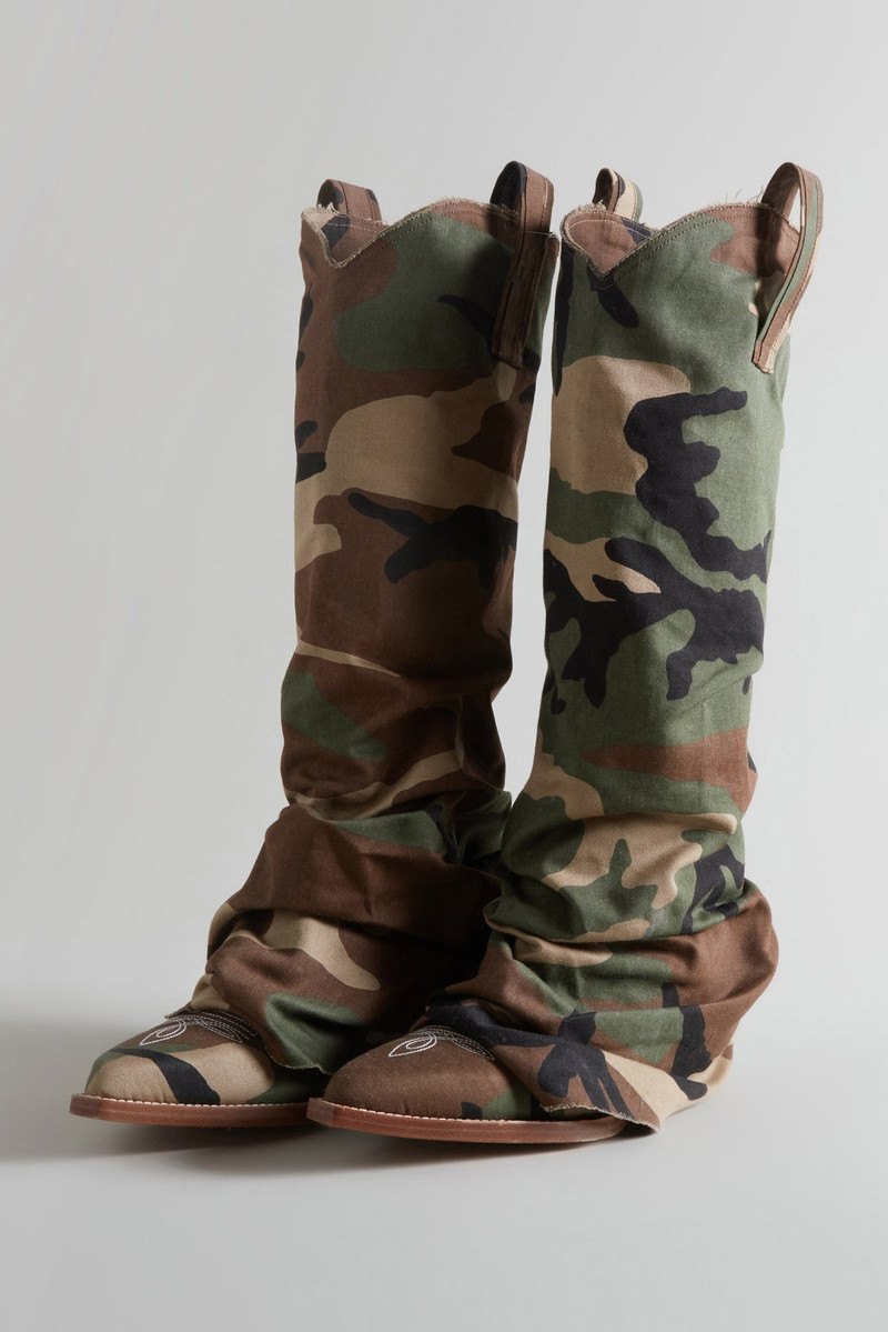 MID COWBOY BOOTS - CAMO 1