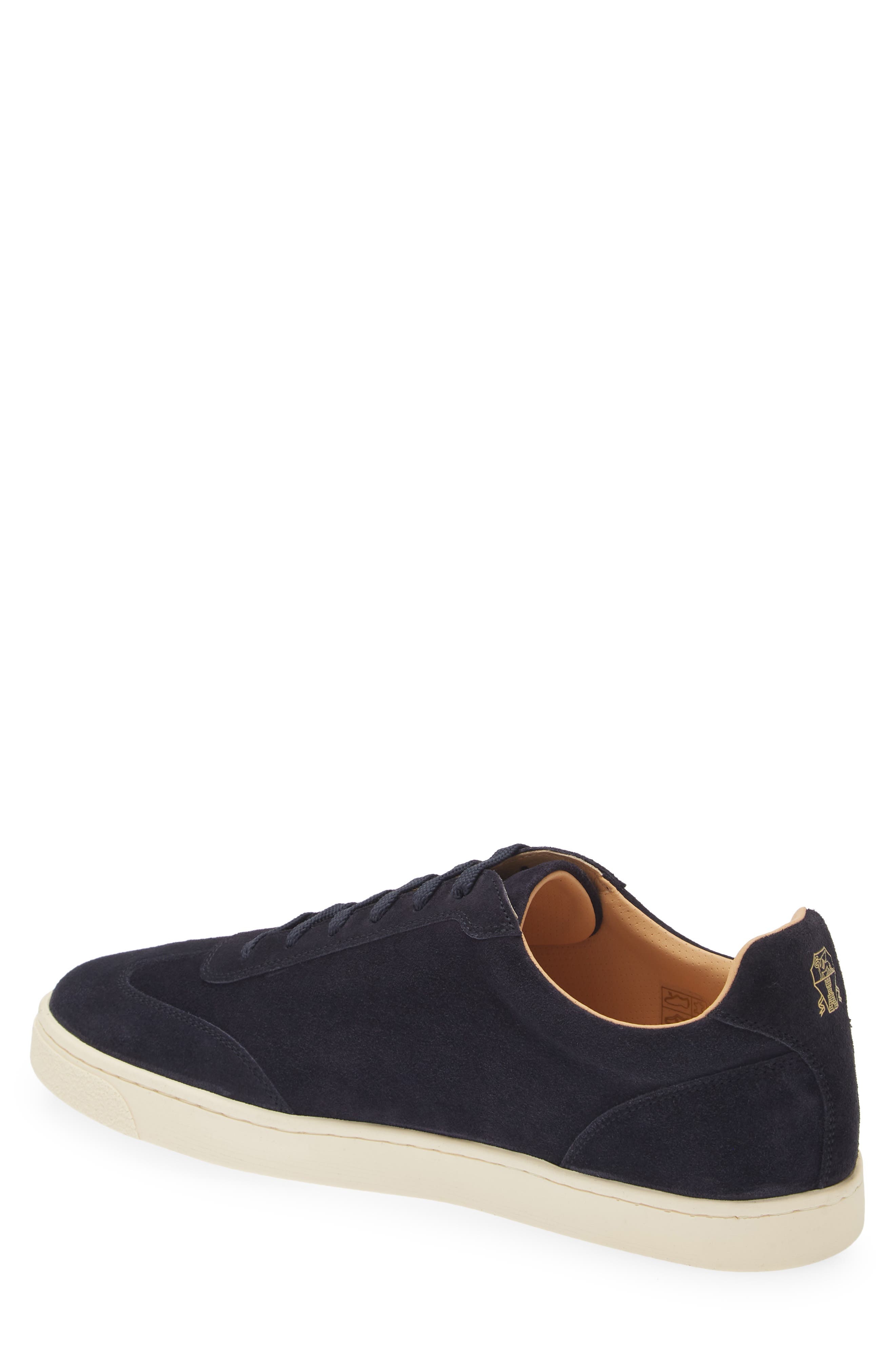 Brunello Cucinelli Suede Low Top Sneaker in Navy at Nordstrom - 2