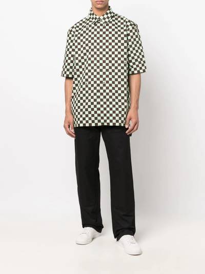 Off-White checkerboard-print shirt outlook