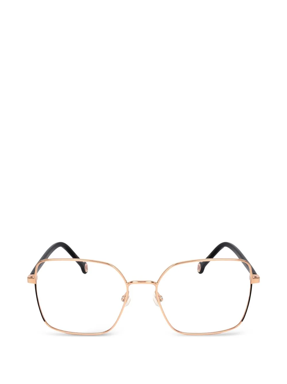 geometric-frame glasses - 1