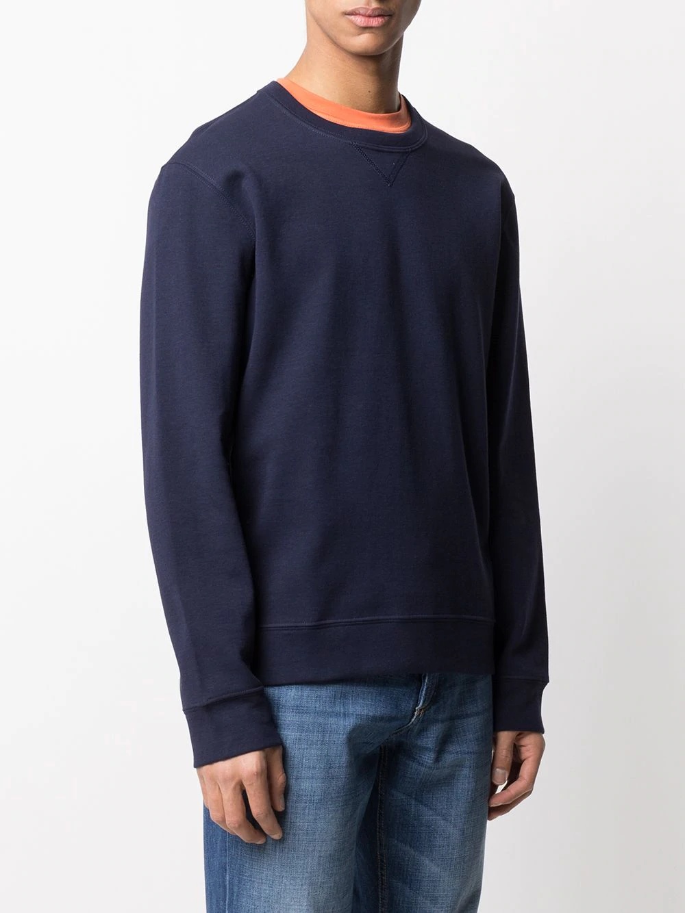 crew neck relaxed fit sweater - 3