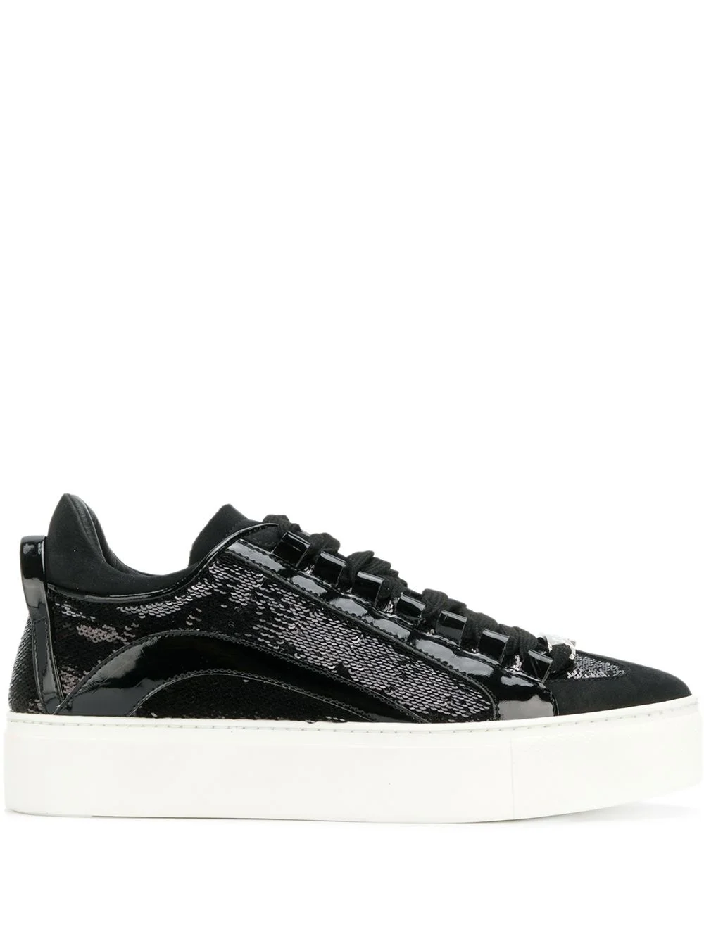 sequin-embellished sneakers - 1
