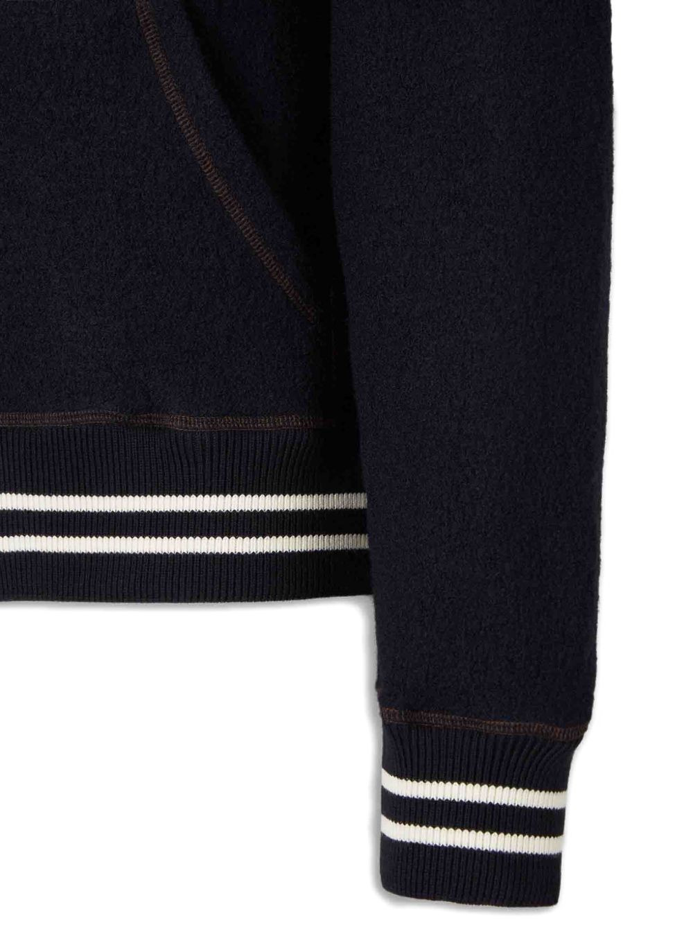 hooded wool cardigan - 4