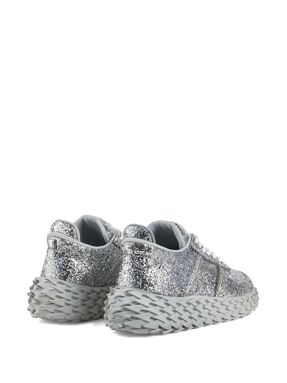 glitter low-top sneakers - 3