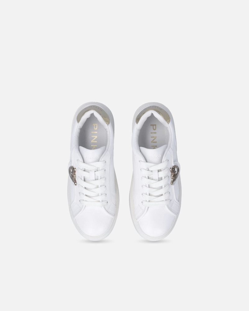 LEATHER SNEAKERS WITH LOVE BIRDS LOGO 9