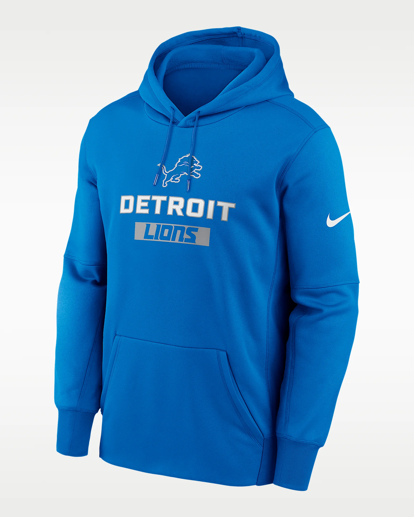 Detroit Lions Toss Sweep Men’s Nike Therma NFL Pullover Hoodie - 1